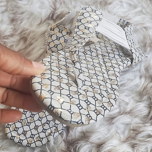 Rouge Women's Designer Print Sandals Size 10 🌴 - Picture 5 of 7